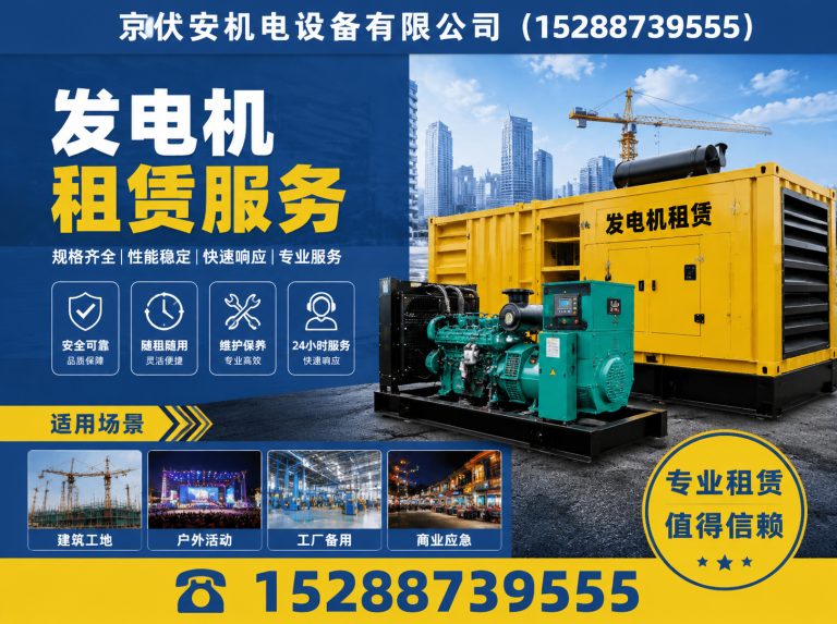 温州发电车租赁展示图